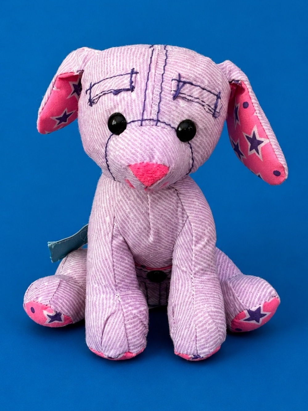 Vintage Tyco Pocket Doodle Pet Dog Plush Y2K 90s Washable Toy Pink Puppy purple